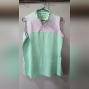 Sport Haley Pastel Green and Light Pink Sleeveless Top